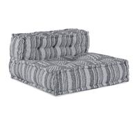 Pouf Modulaire Vidaxl Gris 70x70x54 En Tissu