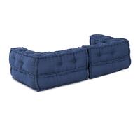 Pouf Modulaire Vidaxl Indigo 140x70x36 En Tissu