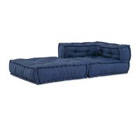 Pouf Modulaire Vidaxl Indigo 70x70x54 En Tissu