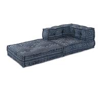 Pouf Modulaire Vidaxl Indigo 70x70x54 En Tissu