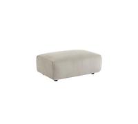 sweeek - Pouf. Module pour canapé. Repose-Pieds pour canapé 3 Places en Velours côtelé Greige. L 102 x P 70 x H 41cm - Wallas