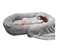 Pouf moelleux en fausse fourrure imperméable et lavable pour une détente confortable