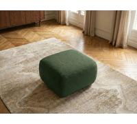 Pouf MONTAIGNE tissu bouclette vert BOBOCHIC Vert