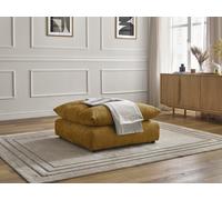 Pouf NEIL tissu texturé jaune BOBOCHIC Jaune