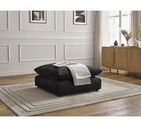 Pouf NEIL tissu texturé noir BOBOCHIC Noir