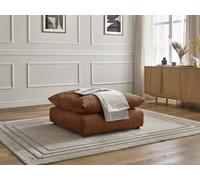 Pouf NEIL tissu texturé orange BOBOCHIC Orange