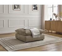 Pouf NEIL tissu texturé taupe BOBOCHIC Taupe