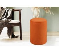 Pouf orange nouveau pouf haut de gamme textile panneau d'aggloméré