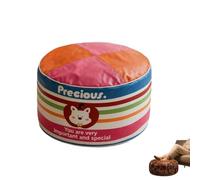 Pouf Ottoman De Rangement Multifonctionnel, Rond Et Non Rembourré (#D) | Pouf Repose-Pieds 2 En 1 En Similicuir Avec Un Grand Espace De Rangement Dissimulé, Pour Le Salon, La Chambre Ou La Terrasse