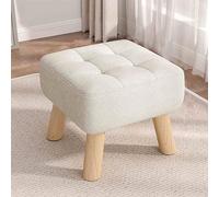 Pouf ottoman, design capitonné élégant pour salon, maquillage, changement de chaussures, solution d'assise multifonctionnelle