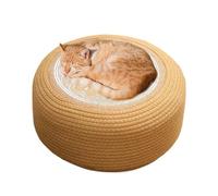 Pouf Ottoman d'Extérieur Tabouret Rond Tressé pour Patio