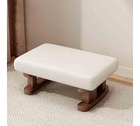 Pouf ottoman empilable, pouf en cuir, repose-pieds multifonction et table basse pour chambre à coucher, salon, dortoir - Petit banc