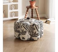 Pouf ottoman en forme de pétale, pouf rembourré polyvalent pour salon, chambre, entrée, repose-pieds moderne et banc à chaussures