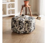 Pouf ottoman en forme de pétale, pouf rembourré polyvalent pour salon, chambre, entrée, repose-pieds moderne et banc à chaussures