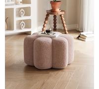 Pouf ottoman en forme de pétale, pouf rembourré polyvalent pour salon, chambre, entrée, repose-pieds moderne et banc à chaussures