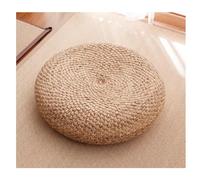 Pouf ottoman en rotin tissé à la main pour salon, table basse, coussin de méditation, décoration naturelle durable, forme ronde, parfait comme repose-pieds