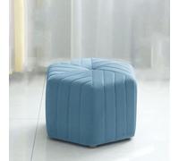 Pouf ottoman hexagonal en flanelle, repose-pieds carré empilable pour canapé, repose-pieds rembourré portable, parfait pour la décoration du salon et de la chambre à coucher