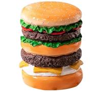 Pouf Ottoman Rond Repose-Pieds De Style Hamburger/maïs Mignon, Tabouret De Repos Créatif en Résine pour Magasin Gastronomique Aucune Installation Requise Cadeau(Hamburger)
