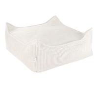 Pouf Ottoman Square Marshmallow velours côtelé