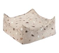 Pouf Ottoman Square Terrazzo Sand