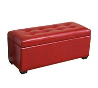 Pouf ottomane en similicuir avec pieds, repose-pieds polyvalent pour salon, chambre à coucher, entrée 60 cm, tabouret rembourré élégant, banc de rangement élégant