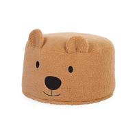 Pouf ours en peluche marron TU