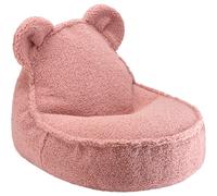 Teddy pouf pour enfant tissu en peluche goyave Wigiwama - 4751030598499