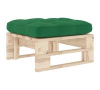 Pouf Palette De Jardin Bois De Pin Imprégné Vidaxl Vert