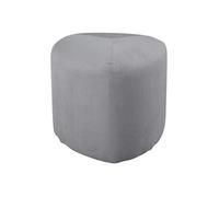 Venture Home Pouf Peg 46x46x41 cm Velours côtelé Gris Gris