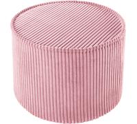 Pouf Pink Mousse velours côtelé