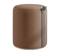 Pouf pivotant en cuir, repose-pieds rembourré, tabouret de maquillage pour salon et chambre à coucher