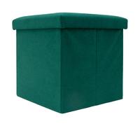 Pouf Pliable 38x38x38 cm Cube de siège Boîte de rangement Tabouret de pied