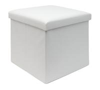 Pouf Pliable 38x38x38 cm Cube de siège Boîte de rangement Tabouret de pied