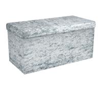 Pouf pliable 76x38x38 cm Banc Ottoman Tabouret Siège Cube Boîte de rangement