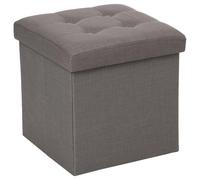 Pouf Pliable Design "Lysandre" 38cm Gris