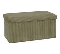 Atmosphera - Pouf Pliant Arum Vert Kaki 76x38cm