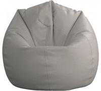 Pouf PLUS,Polyuréthanesimili cuir, gris, H:120 / Ø90