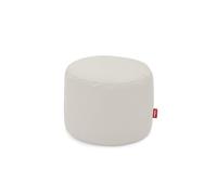 Pouf Point en Toile Recyclée Gris Clair