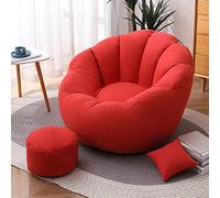 Pouf poire - Chaise longue de taille personnelle pour adultes et adolescents, parfait pour les jeux, la lecture et la relaxation - Fauteuil poire simple confortable