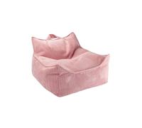 Pouf Poire Chambre Enfant - Fauteuil Comfortable En Velours Côtelé Pink Mousse TU