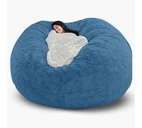 Pouf poire de luxe en fausse fourrure pour adultes - Fauteuil moelleux pour décoration de salon - Fauteuil poire doux et confortable (rembourrage non inclus)