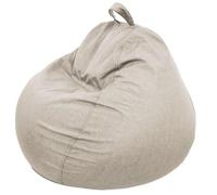 Bananair - Pouf Poire Fabriqué en France - Rembourré en Mousse, Housse Lavable en Machine - Idéal pour Salon, Chambre ou Coin Cosy - Pouf Facile à Transporter, Parfait pour Ado (105x85 cm, Beige)
