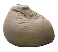 Pouf poire déhoussable beige 80 x 70 cm - Fauteuil, Canapé, Coussin de Sol, Pouf d'intérieur - Rempli de Mousse - Bananair