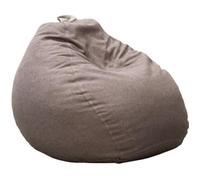 Pouf poire déhoussable gris foncé 80 x 70 cm - Fauteuil, Canapé, Coussin de Sol, Pouf d'intérieur - Rempli de Mousse - Bananair