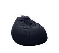 Pouf poire déhoussable noir 80 x 70 cm - Fauteuil, Canapé, Coussin de Sol, Pouf d'intérieur - Rempli de Mousse - Bananair