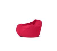 CONCEPT USINE | Pouf Poire d’Extérieur OHAU Rouge 130 x 115 cm | Confort XXL Ergonomique | Mousse Recyclée | Tissu Résistant à l’Eau | Léger & Résistant | Idéal Jardin, Terrasse, Balcon, Piscine