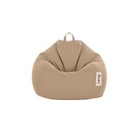 Pouf poire d'extérieur 130x115cm taupe OHAU