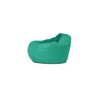 CONCEPT USINE | Pouf Poire d’Extérieur OHAU Turquoise 130 x 115 cm | Confort XXL Ergonomique | Mousse Recyclée | Tissu Résistant à l’Eau | Léger & Résistant | Idéal Jardin, Terrasse, Balcon, Piscine