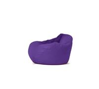 CONCEPT USINE | Pouf Poire d’Extérieur OHAU Violet 130 x 115 cm | Confort XXL Ergonomique | Mousse Recyclée | Tissu Résistant à l’Eau | Léger & Résistant | Idéal Jardin, Terrasse, Balcon, Piscine