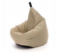 Pouf Poire Ecopuf Oscar Atlanta - Fauteuil, Canapé, Coussin de Sol, Pouf d'intérieur/extérieur - Nature